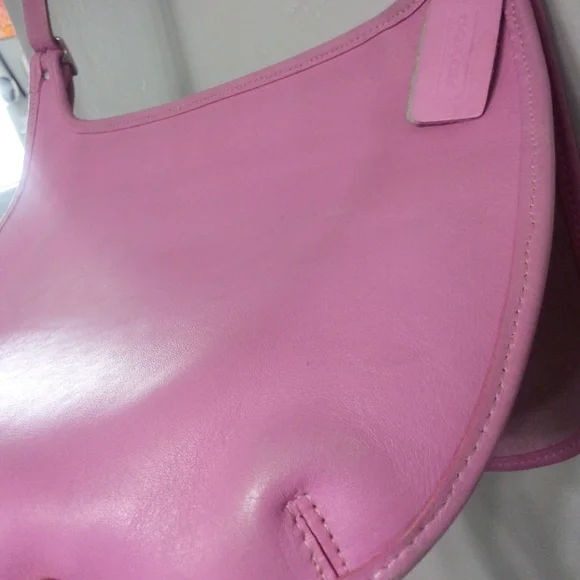 Coach RARE vintage legacy crossbody leather satchel bag pink VGC Y2K - Picture 9 of 10